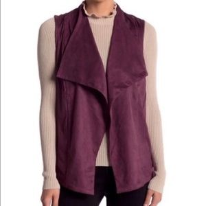 ROMEO & JULIET Couture plum open front vest